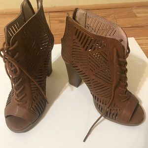 DSW-Ankle and Bootie Heel Brown from DSW